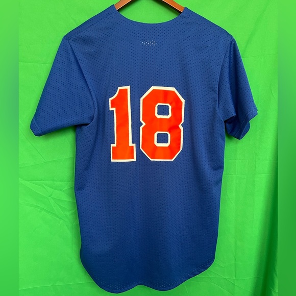 Mets jersey #18, blue adult size large - Picture 3 of 7